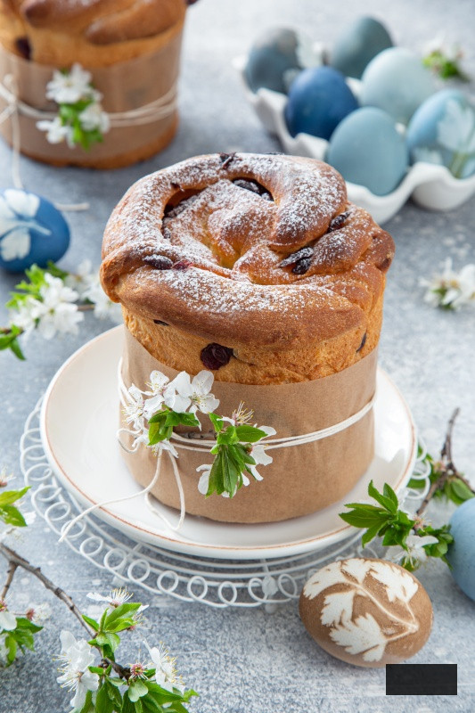 Traditional Orthodox Easter Paska bread