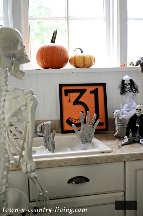 Skeleton Sightings in My Halloween Kitchen
