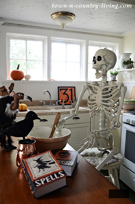 Halloween Skeleton Cooking Poison in the Kitchen