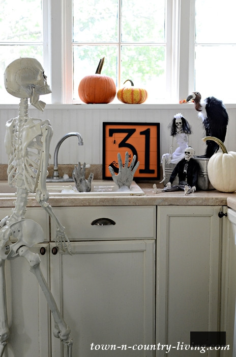 Skeleton Sightings in My Halloween Kitchen