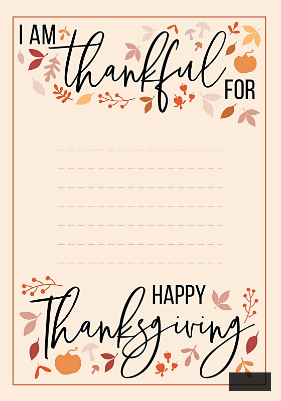 Thanksgiving Printable