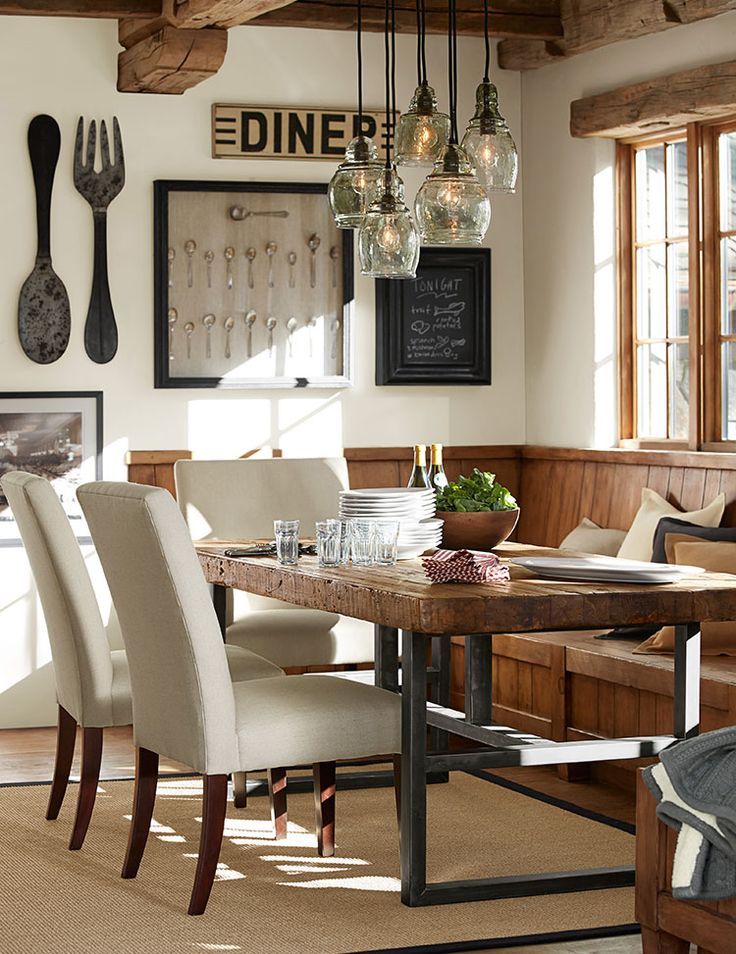 table and chairs in wood background