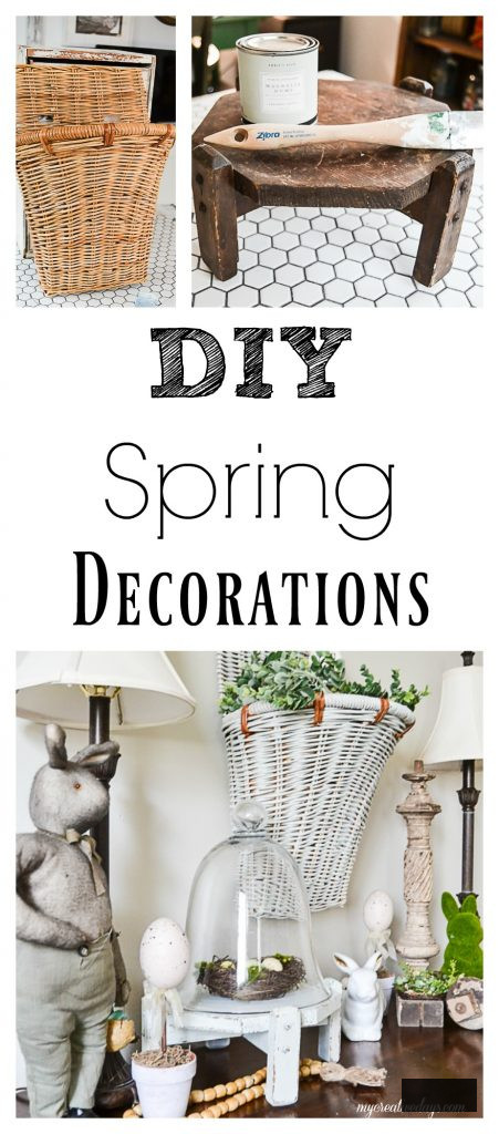 Seeking some straightforward spring ornaments for your residence? Click over to see how I transformed these thrift store treasures into spring decorations for our family room. 