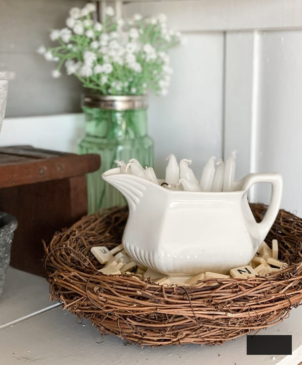Thrifted Decor Adds Spring Touches To The Living Room