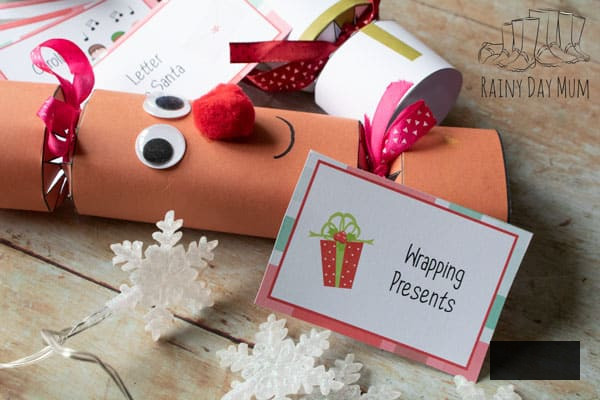 free printable family Christmas Charades for Crackers