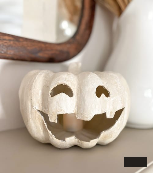 This DIY Jack-O-Lantern Tealight Holder is an easy project that will give you the look of an expensive holder for a fraction of the cost.