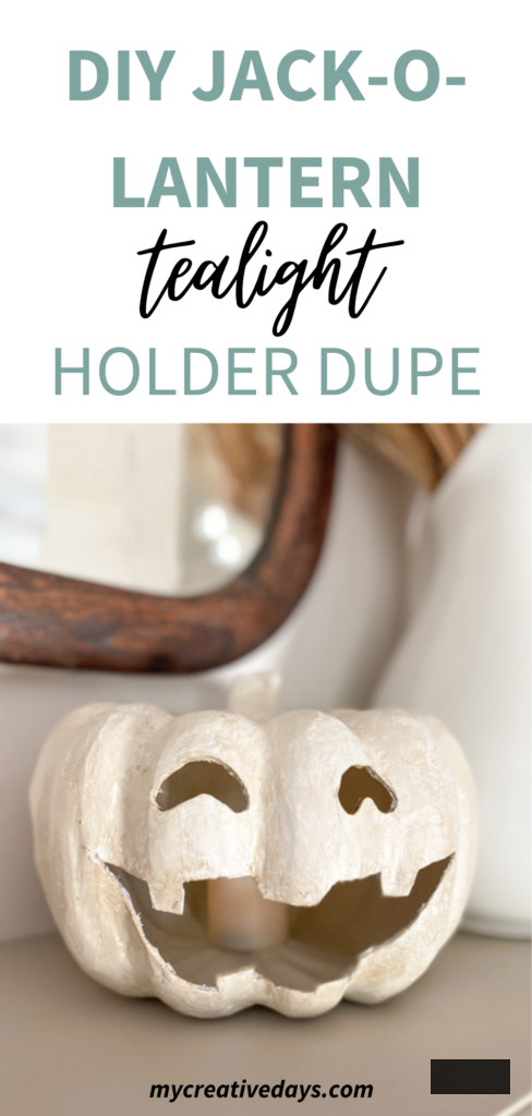 This DIY Jack-O-Lantern Tealight Holder is a simple task that will provide you with the appearance of a luxurious holder for a small fraction of the price.
