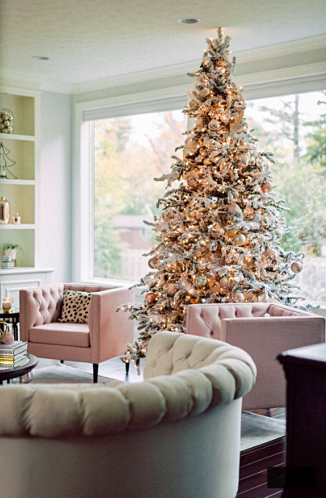 modern glam Christmas tree