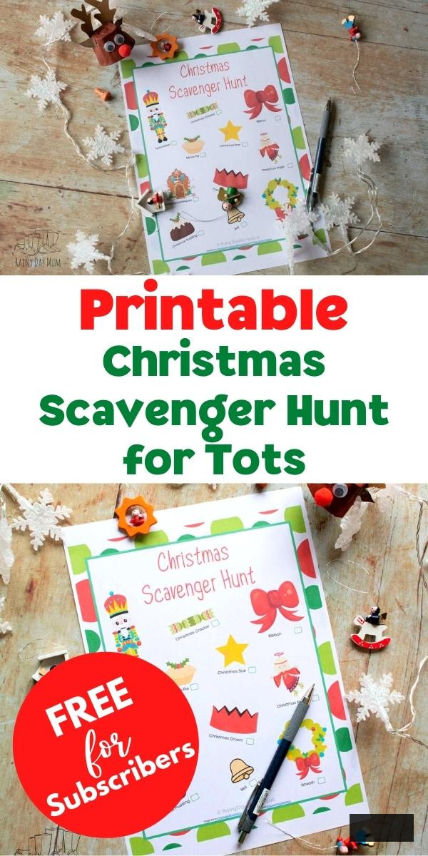 Downloadable Christmas Treasure Hunt for Tots