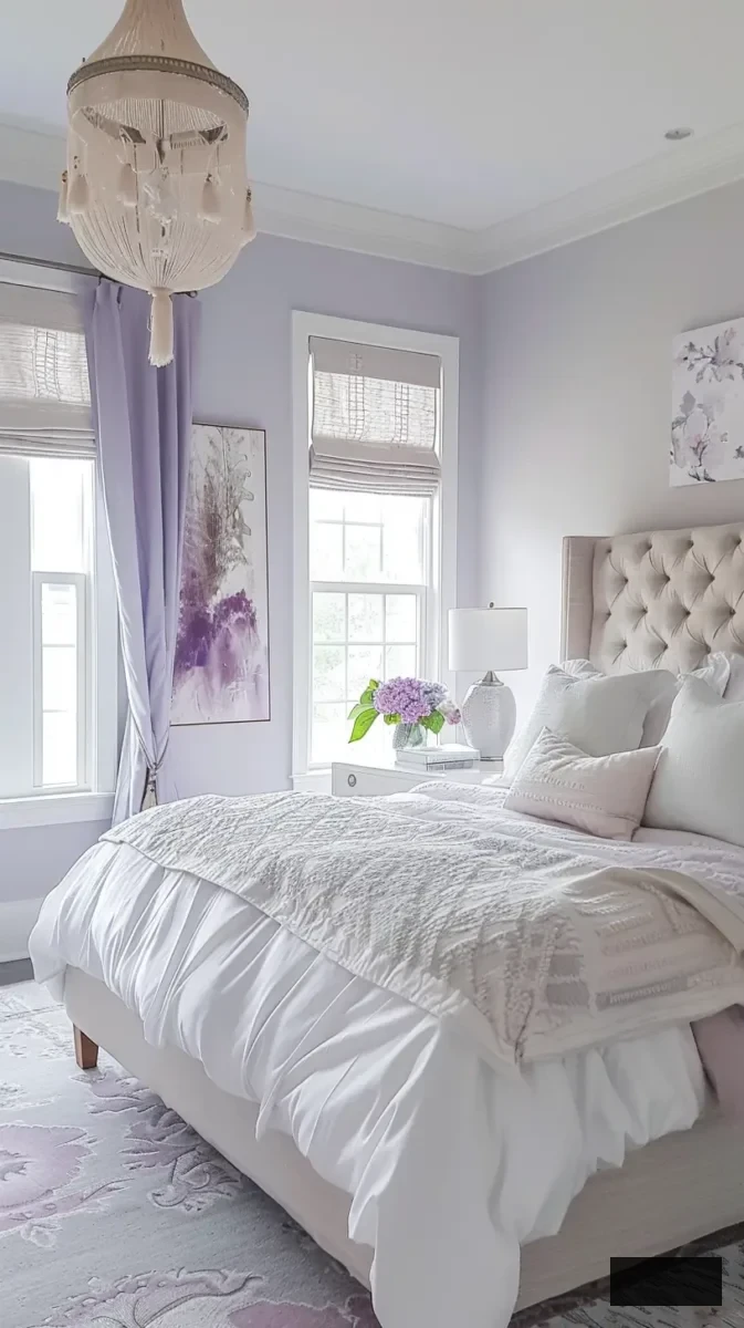 lilac bedroom