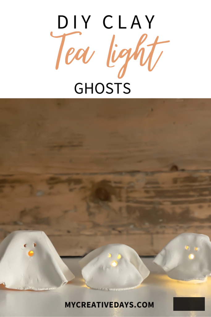 Craft charming DIY Clay Tea Light Ghosts for Halloween! Simple to create, eerie decor that illuminates with battery-powered lights. Ideal handmade accent for your home!