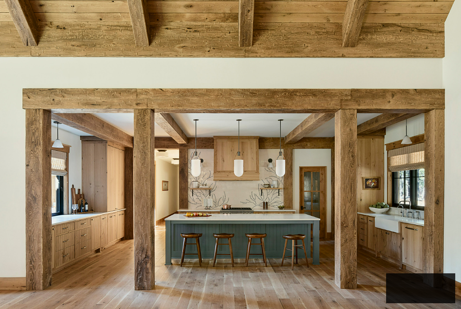 rustic wood kitchen