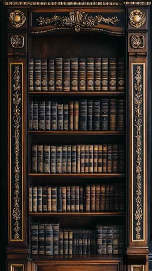 dark brown vintage academia brown for book lovers aesthetic wallpaper for iphone