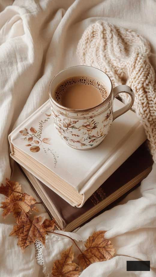 vintage light brown books aesthetic wallpaper soft
