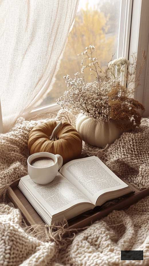 light brown fall aesthetic wallpaper