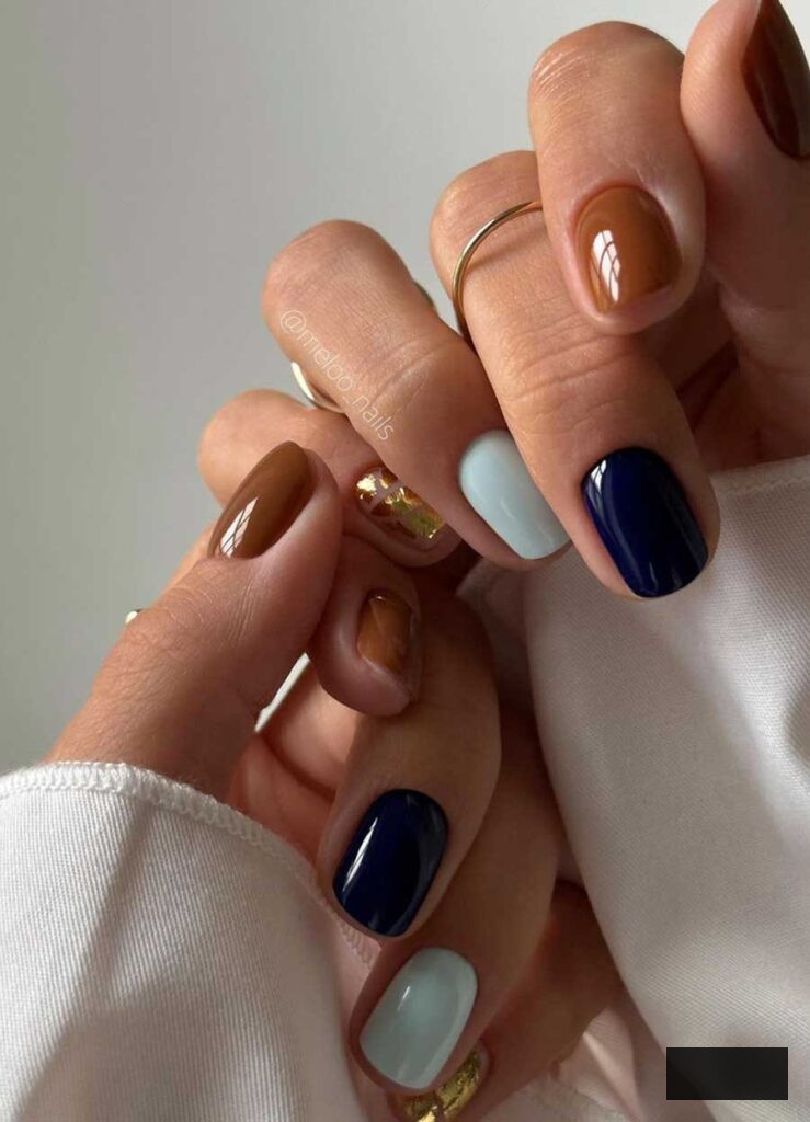 aesthetic fall winter academia nails