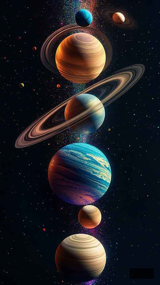 planet and galaxy wallpaper for iphone