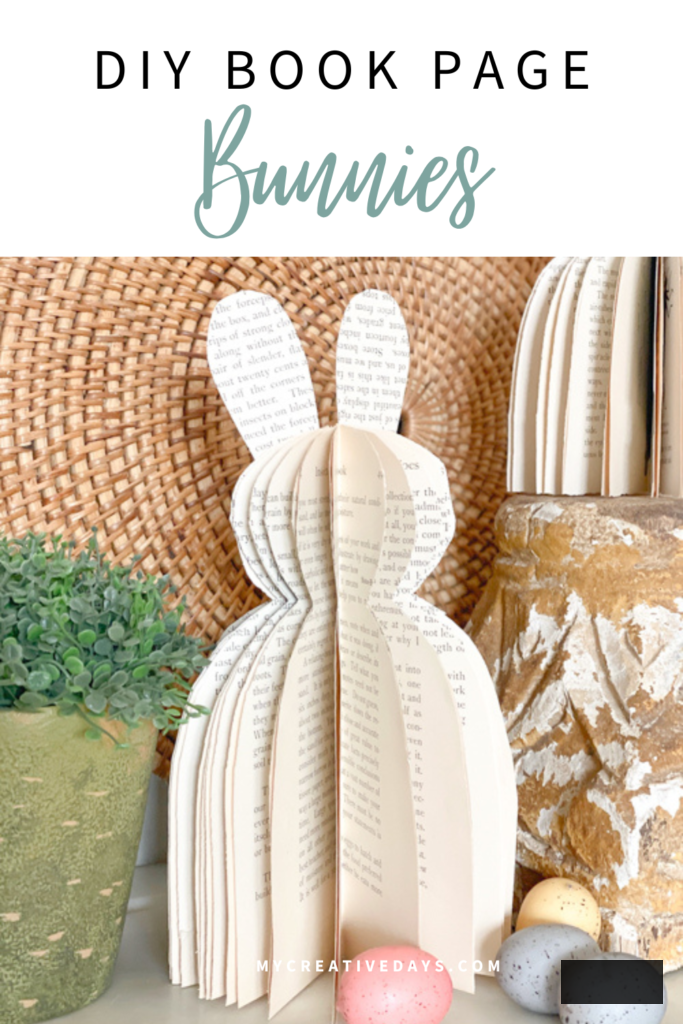 Create charming DIY Book Page Bunnies with this simple upcycled Easter craft! Ideal for rustic decor, tiered trays, and handmade gifts. Budget-conscious and enjoyable!