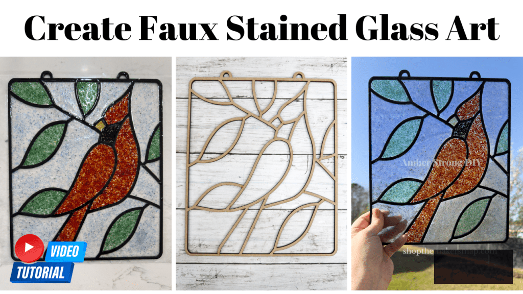Novice’s Manual to Faux Stained Glass Sun Catchers with Laser-Cut Wood