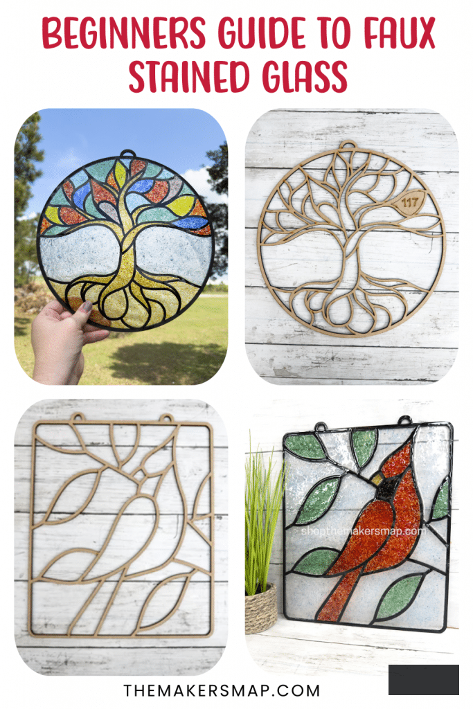 Beginner’s Guide to Faux Stained Glass Sun Catchers with Laser-Cut Wood