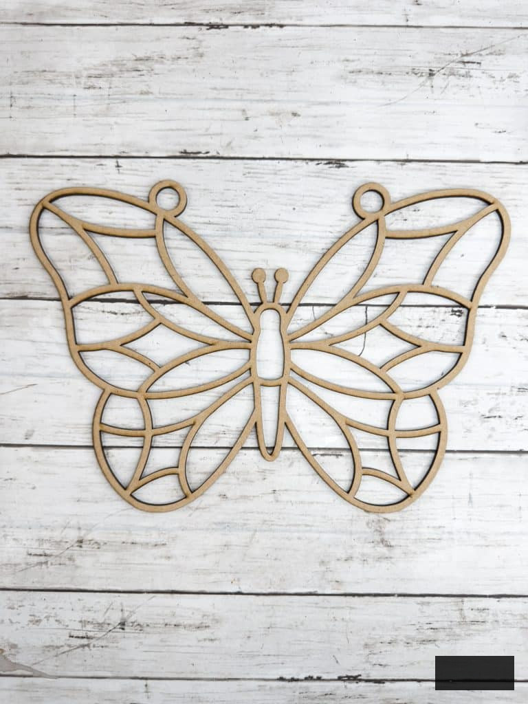 DIY Faux Stained Glass Butterfly Sun Catcher