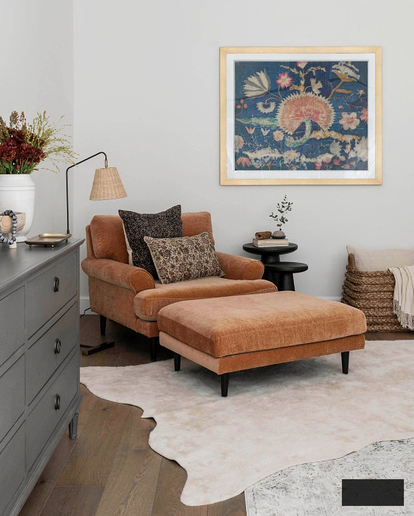 cozy reading corner in master bedroom