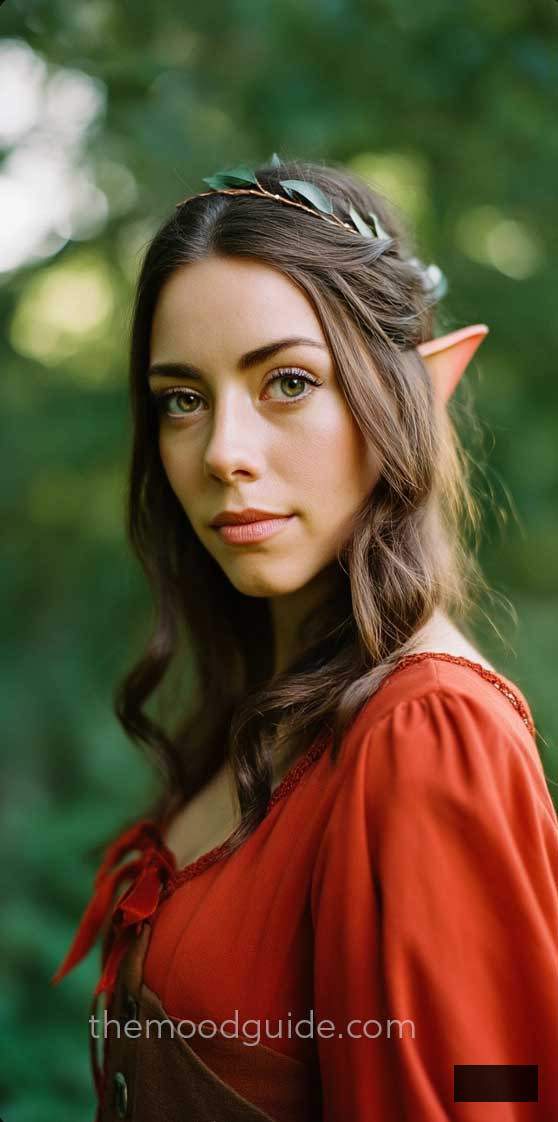 simple easy fairy hairstyle on brown medium lenght hair