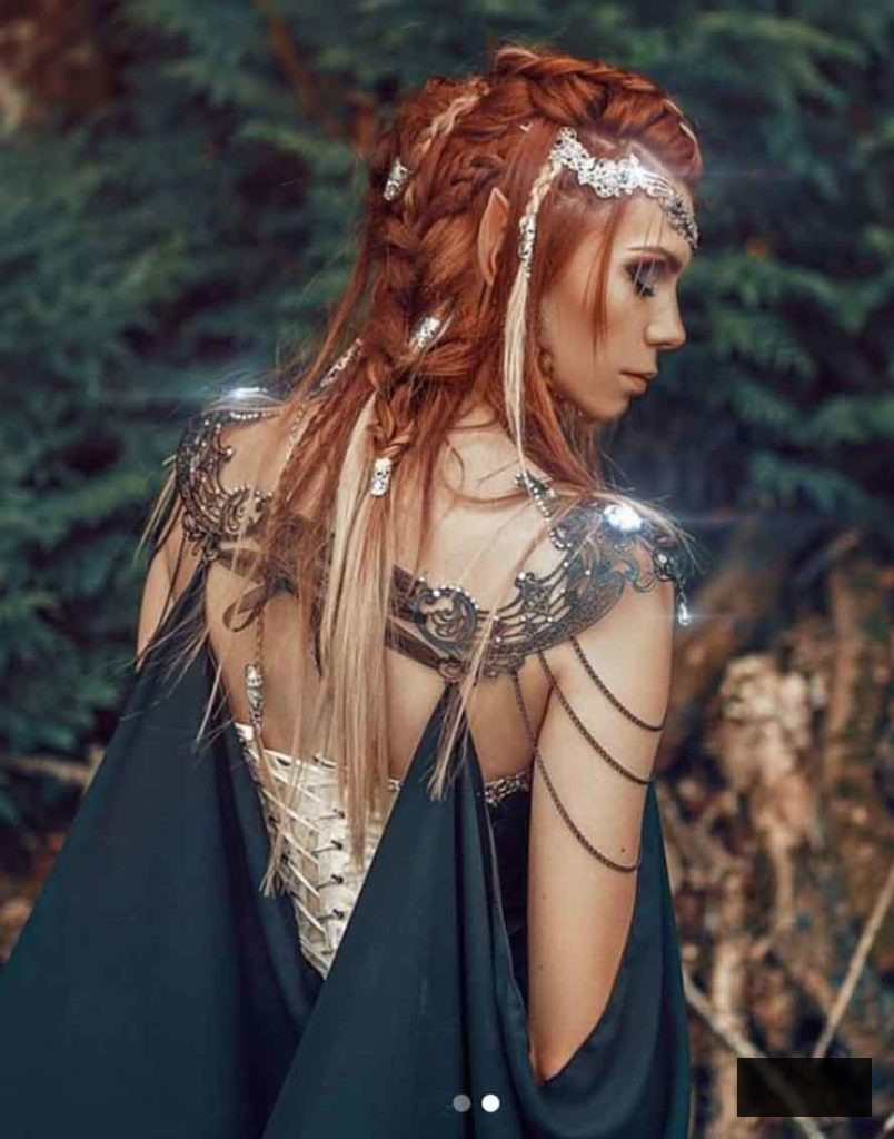 elf aesthetic hair braided