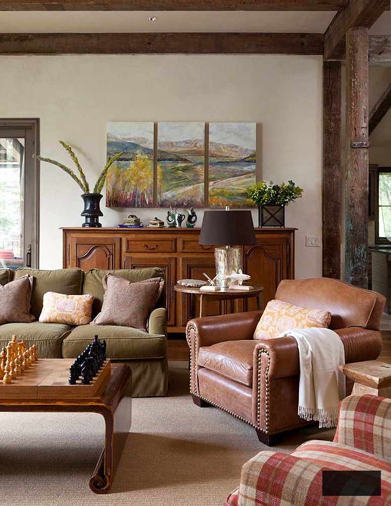 Colorado mountain home living room