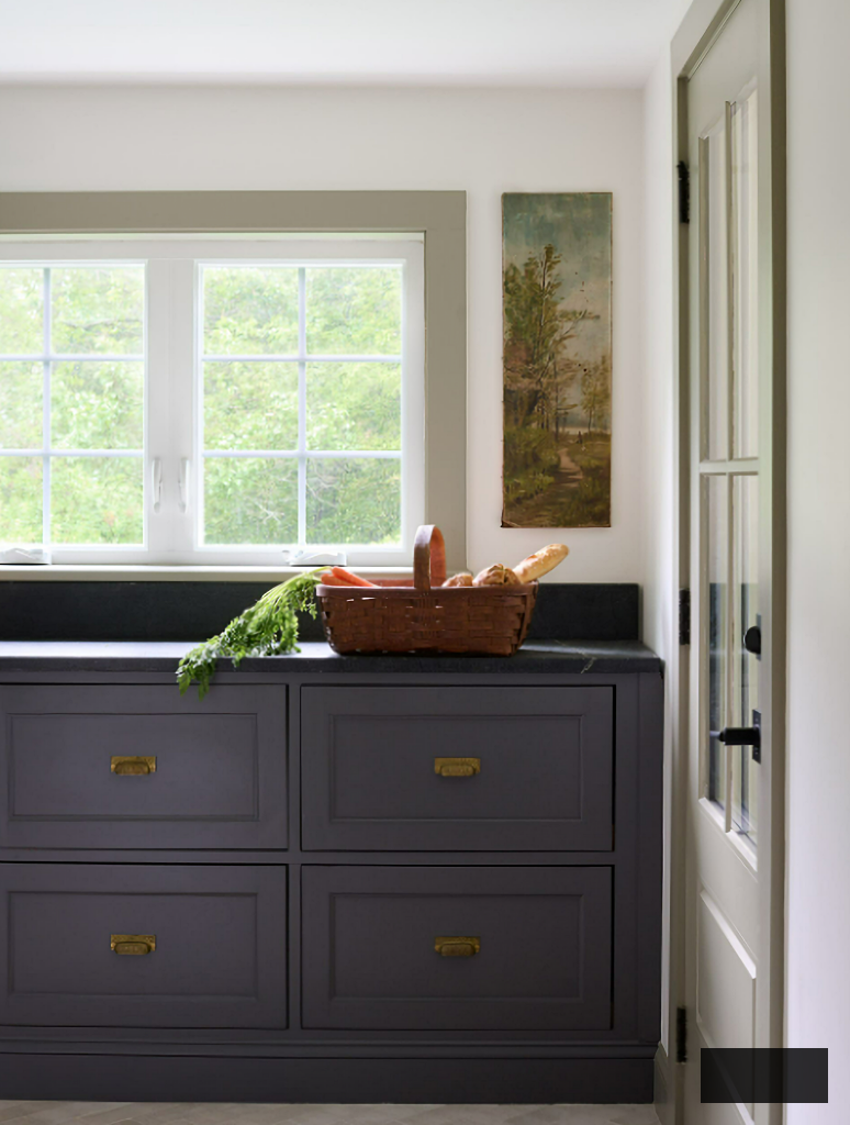 European-inspired home laundry room