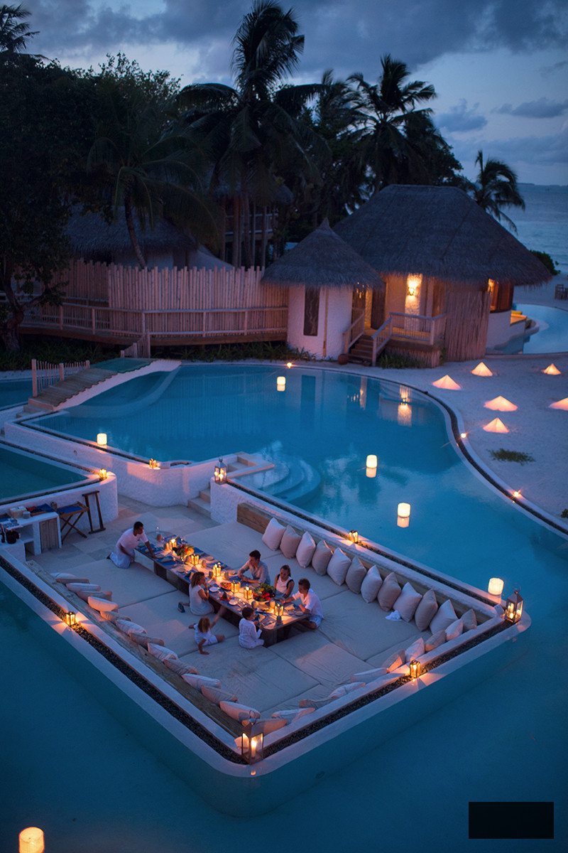 Soneva Fushi resort swimming pool