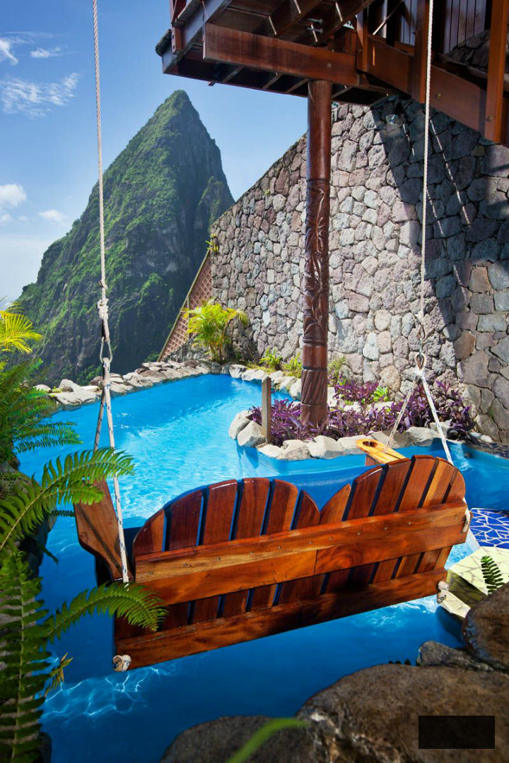 Ladera St. Lucia Resort swimming pool