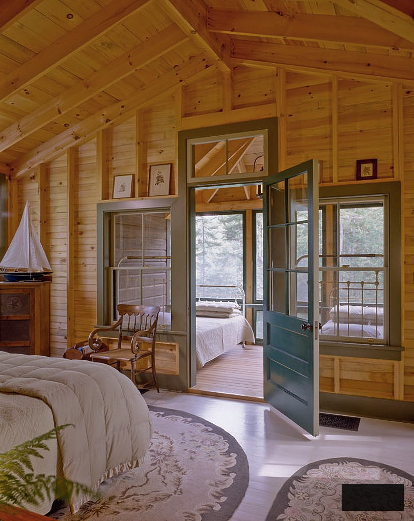 rustic cabin bedroom