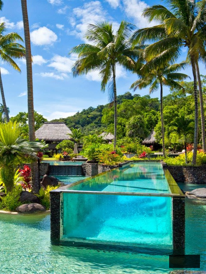 Laucala tropical most beautiful swimming pools