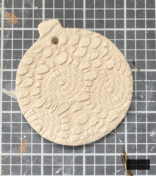 DIY Lace Christmas Decorations crafted with air-dry clay, lace, and basic tools. Simple, elegant, and customizable holiday adornments for your tree.