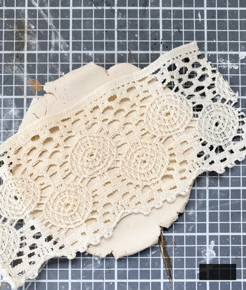 DIY Lace Christmas Decorations crafted with air-dry clay, lace, and basic tools. Simple, elegant, and customizable holiday adornments for your tree.