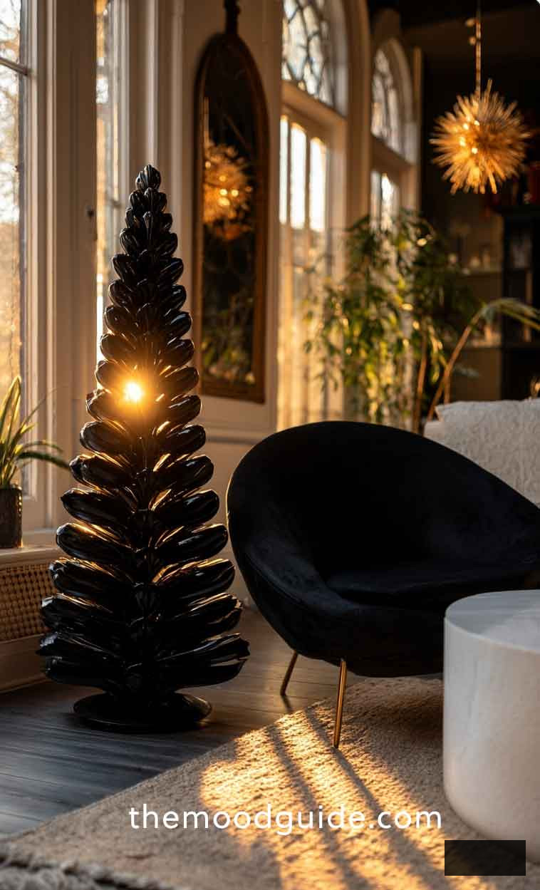 mid century modern aesthetic christmas tree