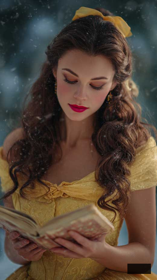 belle inspired aesthetic book Disney wallpaper