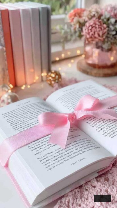 coquette book aesthetic wallpaper