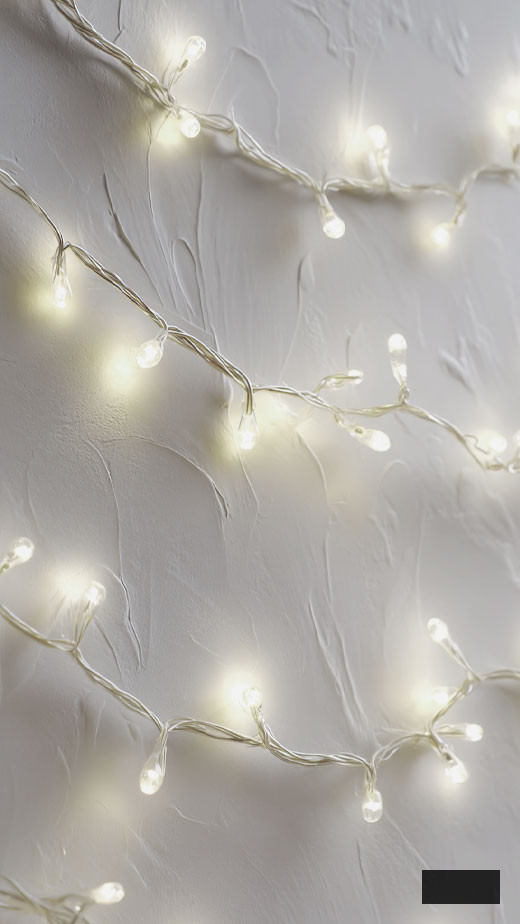 aesthetic white fairy lights phone wallpaper