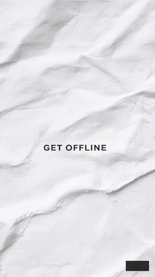 offline stylish wallpaper quote white