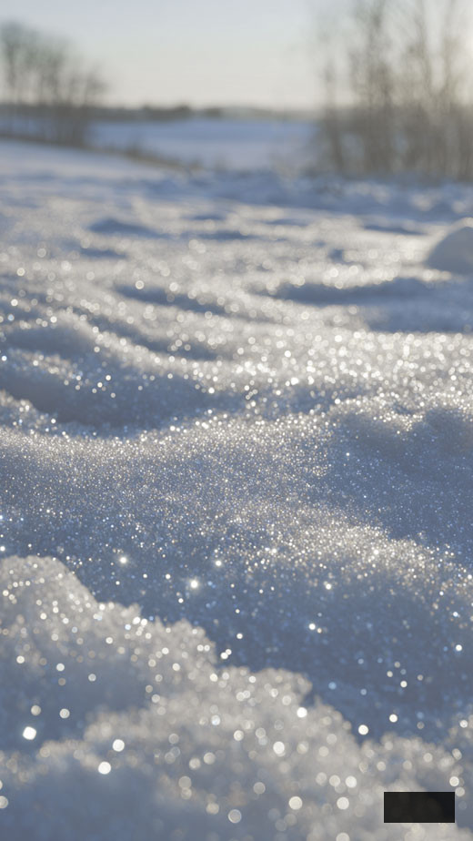 white glittery snow stylish wallpaper