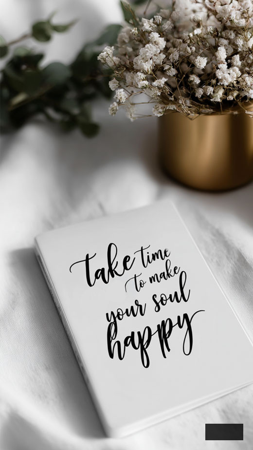 happy quote white wallpaper