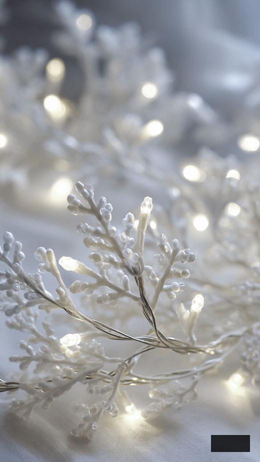 winter white stylish phone backdrop