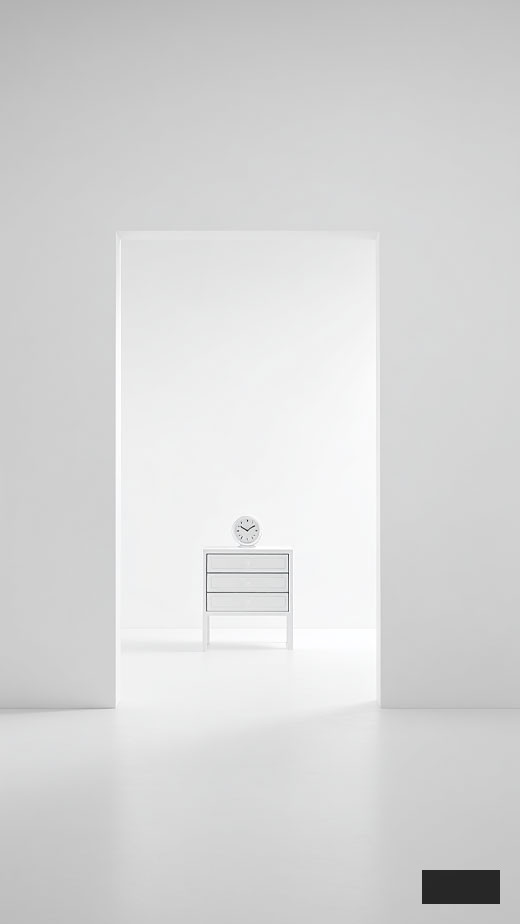 minimalist backdrop white