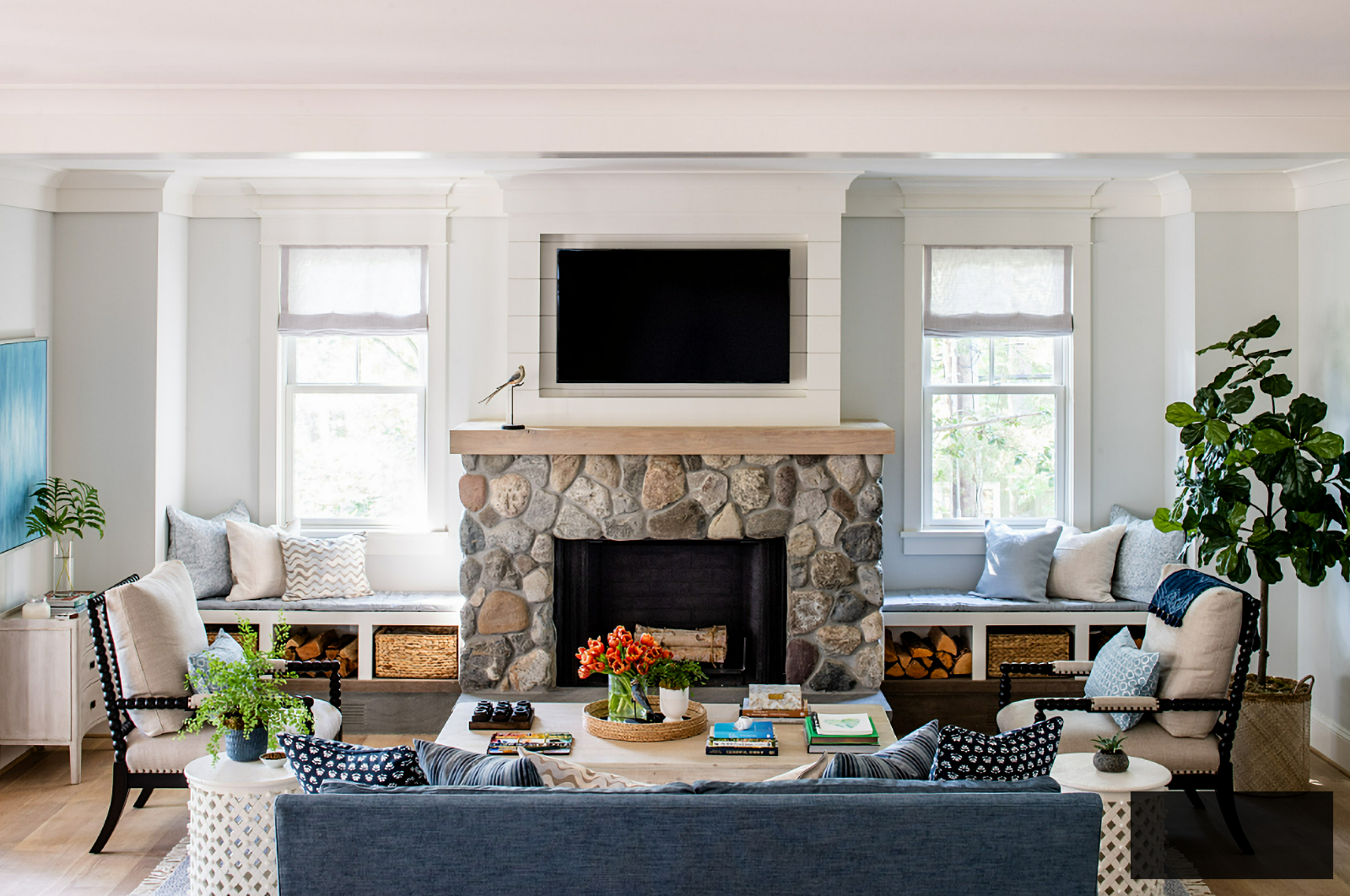 cottage coastal style living room