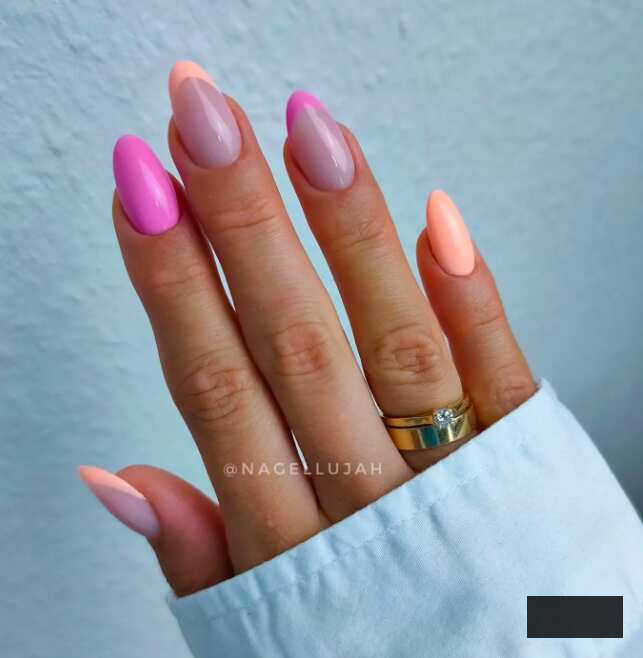 spring french tips effortless nail art