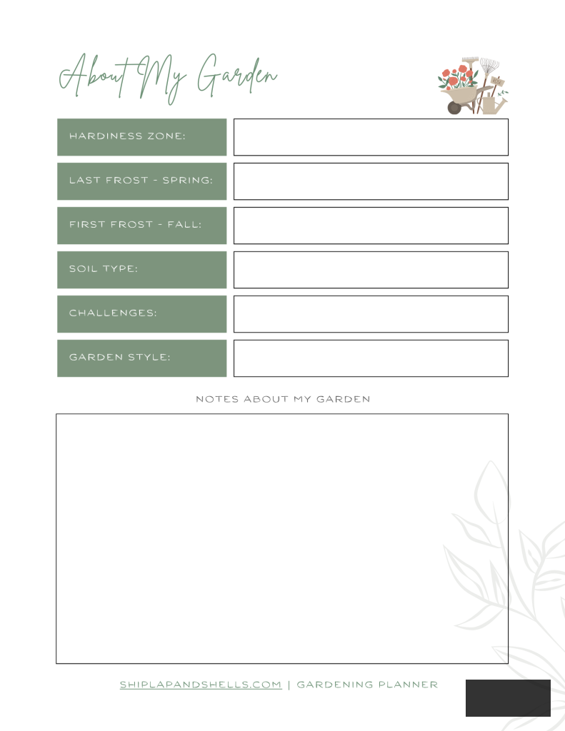Utilizing a Gardening Journal about my garden