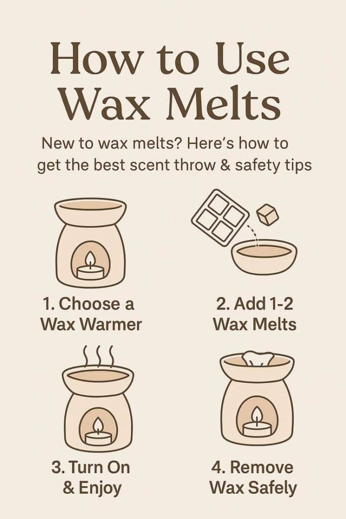 Wax melt and fragrance guide for testing scent throw in candle making