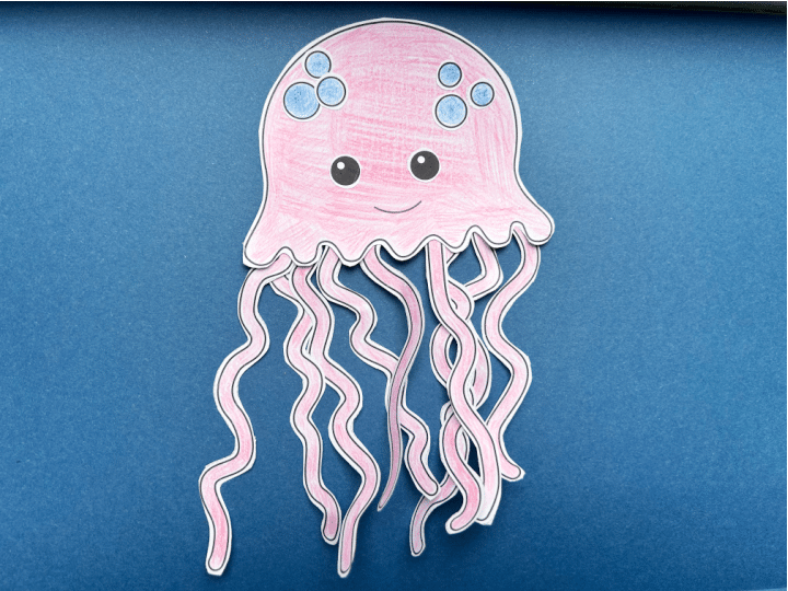 cut and paste jellyfish craft